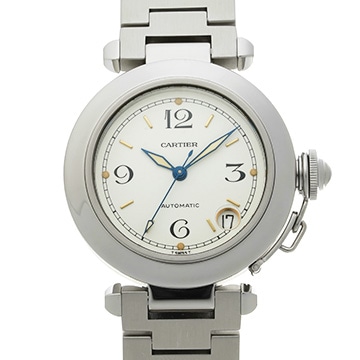 カルティエ パシャC W31015M7 ホワイト ユニセックス 時計 【中古】【wristwatch】