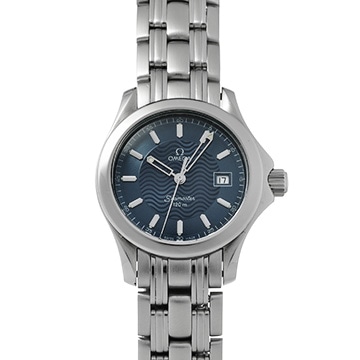 オメガ シーマスター 120 クォーツ 2571.81 ブルー レディース 時計 【中古】【wristwatch】