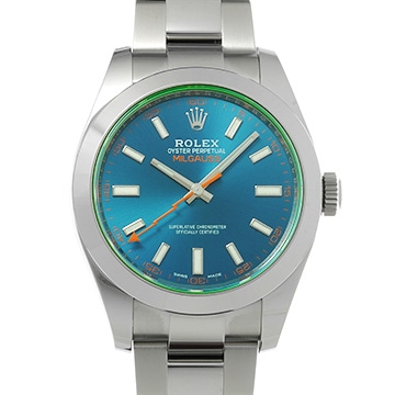 ロレックス ミルガウス 116400GV Zブルー メンズ 時計 【中古】【wristwatch】