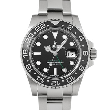 ロレックス GMTマスターII 116710LN ブラック メンズ 時計 【中古】【wristwatch】
