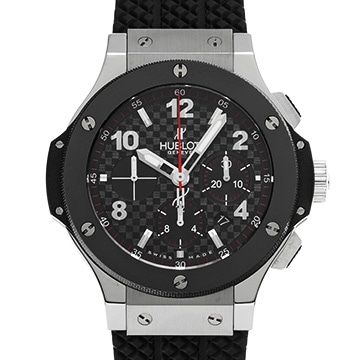 ウブロ ビッグバン スチール セラミック 301.SB.131.RX ブラックカーボン メンズ 時計 【中古】【wristwatch】