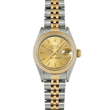 ロレックス デイトジャスト 26 69173 シャンパン レディース 時計 【中古】【wristwatch】