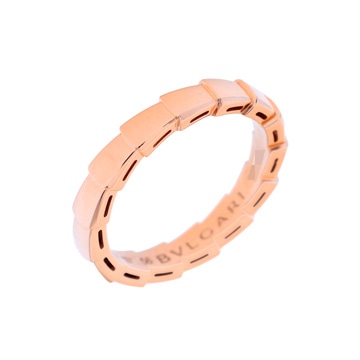 ブルガリ セルペンティ ヴァイパー リング #56 ゴールド K18ピンクゴールド PG レディース ジュエリー 【中古】【jewelry】