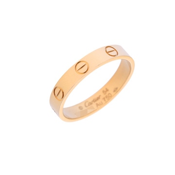 カルティエ ミニラブリング #54 ゴールド K18イエローゴールド YG レディース ジュエリー 【中古】【jewelry】