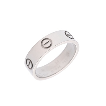 カルティエ ラブリング #54 シルバー K18ホワイトゴールド WG レディース ジュエリー 【中古】【jewelry】