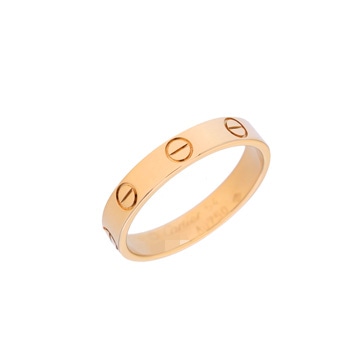 カルティエ ミニラブリング #54 ゴールド K18イエローゴールド YG レディース ジュエリー 【中古】【jewelry】
