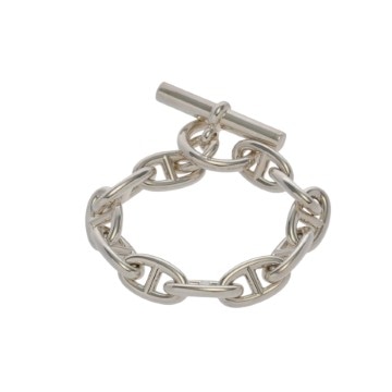 エルメス シェーヌダンクル ブレスレット GM 11コマ シルバー シルバー925 ユニセックス ジュエリー 【新品】【jewelry】