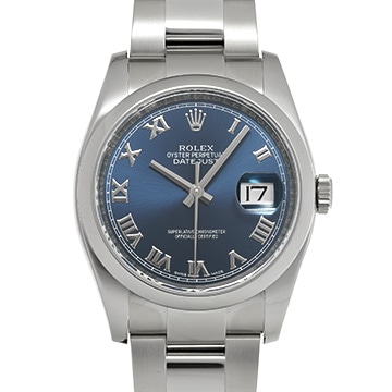 ロレックス デイトジャスト 116200 ブルー メンズ 時計 【中古】【wristwatch】