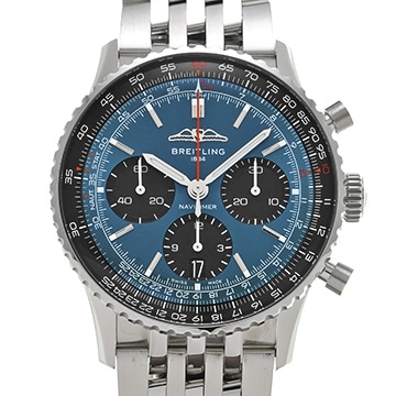 ブライトリング ナビタイマー B01 クロノグラフ 41 AB0139241C1A1 ブルー/ブラック メンズ 時計 【中古】【wristwatch】