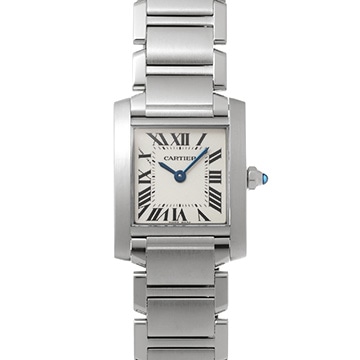 カルティエ タンクフランセーズ SM W51008Q3 シルバー レディース 時計 【中古】【wristwatch】