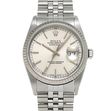 ロレックス デイトジャスト 36 16234 シルバー メンズ 時計 【中古】【wristwatch】
