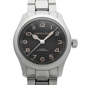 ハミルトン カーキ フィールド マーフ H70405130 ブラック メンズ 時計 【中古】【wristwatch】
