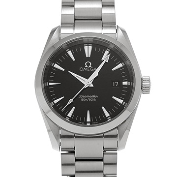 オメガ シーマスター アクアテラ クォーツ 2518.50 ブラック メンズ 時計 【中古】【wristwatch】