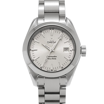 オメガ シーマスター アクアテラ クォーツ 2577.30 シルバー レディース 時計 【中古】【wristwatch】