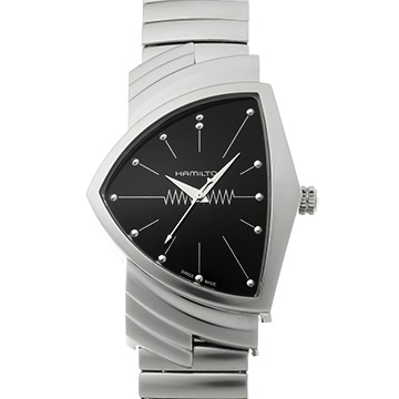 ハミルトン ベンチュラ H244112 ブラック メンズ 時計 【中古】【wristwatch】