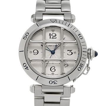 カルティエ パシャ グリッド W31040H3 シルバー メンズ 時計 【中古】【wristwatch】
