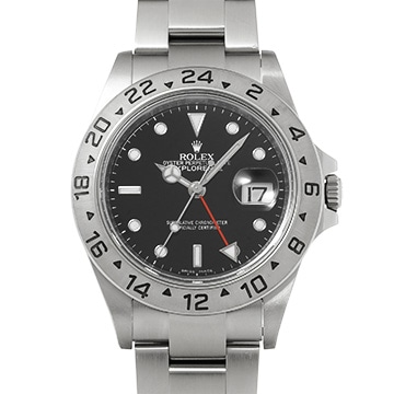 ロレックス エクスプローラーII 16570 ブラック メンズ 時計 【中古】【wristwatch】