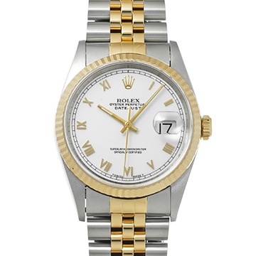 ロレックス デイトジャスト 16233 ホワイト メンズ 時計 【中古】【wristwatch】