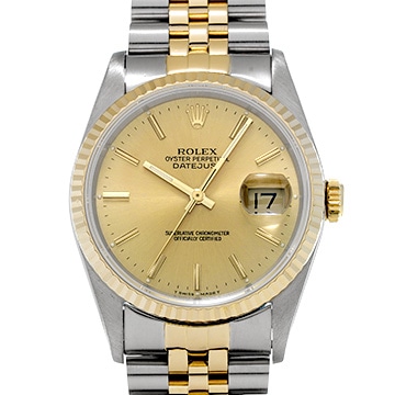 ロレックス デイトジャスト 36 16233 シャンパン メンズ 時計 【中古】【wristwatch】