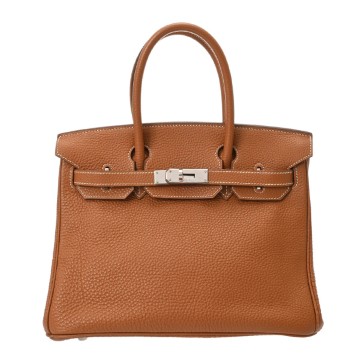 エルメス バーキン 30 ゴールド フィヨルド レディース バッグ 【中古】【bag】