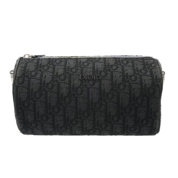 ディオール ROLLER メッセンジャー ブラック 1ROPO061YKY オブリーク・ジャガードキャンバス ユニセックス バッグ 【中古】【bag】