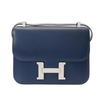 エルメス コンスタンス3 24 ミロワール ブルーサフィール ボックスカーフ レディース バッグ 【中古】【bag】