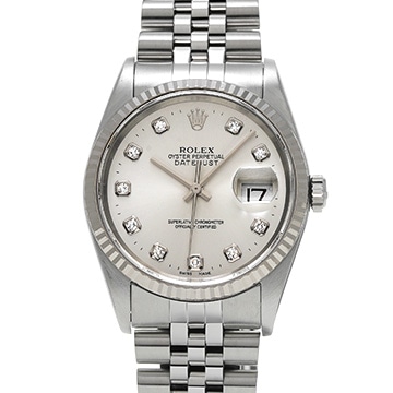 ロレックス デイトジャスト 16234G シルバー/ダイヤモンド メンズ 時計 【中古】【wristwatch】