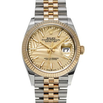 ロレックス デイトジャスト 36 126233 ゴールデン パームモチーフ メンズ 時計 【中古】【wristwatch】