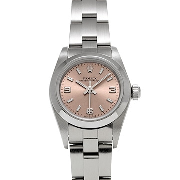 ロレックス オイスターパーペチュアル 76080 ピンク レディース 時計 【中古】【wristwatch】