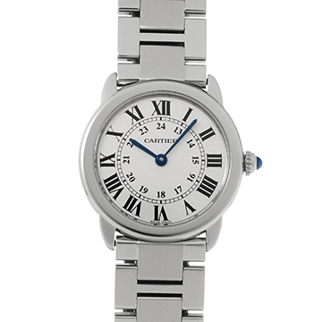 カルティエ ロンドソロ ドゥ カルティエ SM W6701004 シルバー レディース 時計 【中古】【wristwatch】