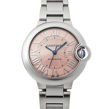 カルティエ バロン ブルー 33mm W6920100 ピンク ユニセックス 時計 【中古】【wristwatch】