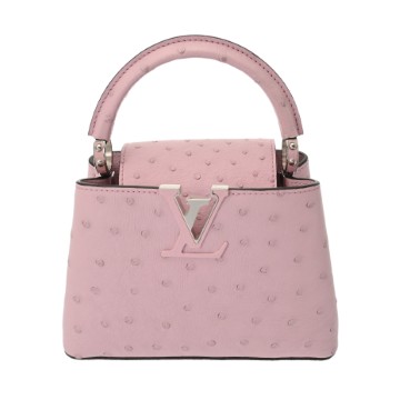 ルイ ヴィトン カプシーヌ MINI ピンク M99334 オーストリッチ レディース バッグ 【中古】【bag】