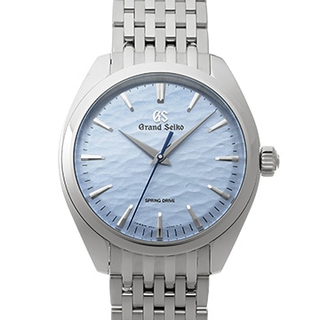 グランドセイコー エレガンスコレクション スプリングドライブ 御神渡り SBGY007 ブルー メンズ 時計 【中古】【wristwatch】