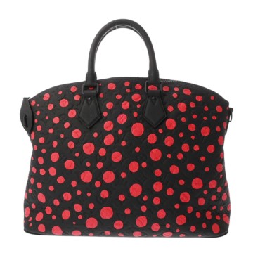 ルイ ヴィトン インフィニティドット LV×YK ロックイット ブラック/レッド M21676 トリヨン・モノグラム レディース バッグ 【中古】【bag】