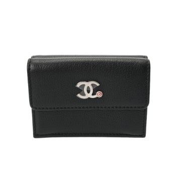 シャネル マトラッセ スモールウォレット 2019年SS ブラック AP0264 ゴートスキン レディース 財布 【中古】【purse】