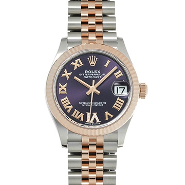 ロレックス デイトジャスト 31 278271G オーベルジーヌ/ダイヤモンド ユニセックス 時計 【新品】【wristwatch】