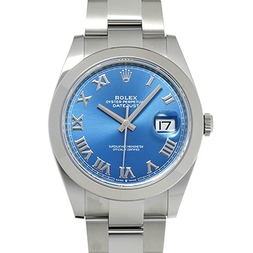 ロレックス デイトジャスト 41 126300 ブライトブルー メンズ 時計 【新品】【wristwatch】