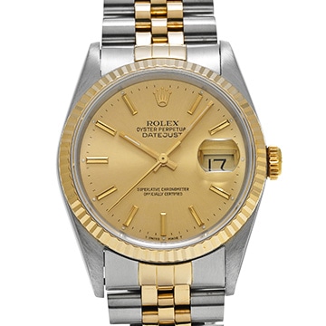 ロレックス デイトジャスト 36 16233 シャンパン メンズ 時計 【中古】【wristwatch】