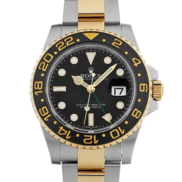 ロレックス GMTマスターII 116713LN ブラック メンズ 時計 【中古】【wristwatch】