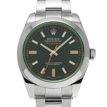 ロレックス ミルガウス 116400GV ブラック メンズ 時計 【中古】【wristwatch】