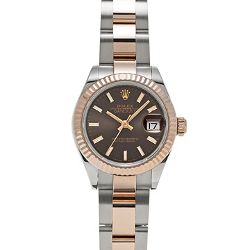 ロレックス デイトジャスト レディ 28 279171 チョコレートブラウン レディース 時計 【中古】【wristwatch】
