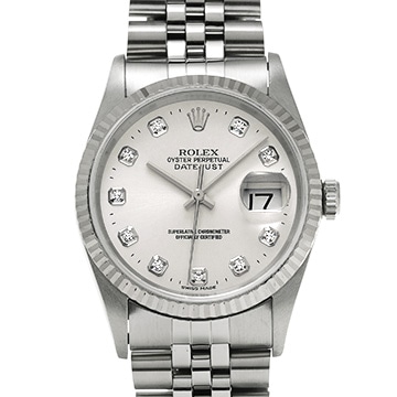 ロレックス デイトジャスト 16234G シルバー/ダイヤモンド メンズ 時計 【中古】【wristwatch】