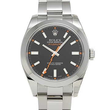 ロレックス ミルガウス 116400 ブラック メンズ 時計 【中古】【wristwatch】