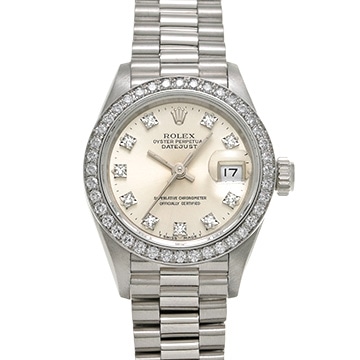 ロレックス デイトジャスト 26 69136G シルバー/ダイヤモンド レディース 時計 【中古】【wristwatch】