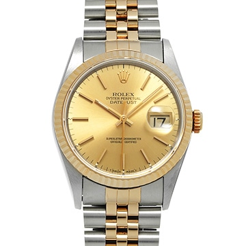 ロレックス デイトジャスト 36 16233 シャンパン メンズ 時計 【中古】【wristwatch】