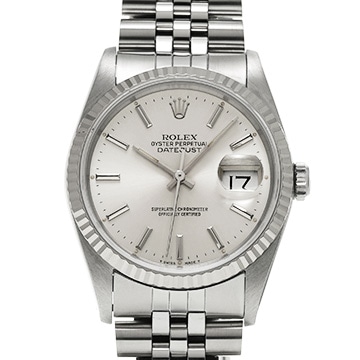ロレックス デイトジャスト 36 16234 シルバー メンズ 時計 【中古】【wristwatch】