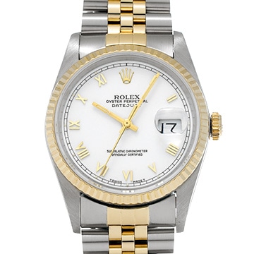 ロレックス デイトジャスト 16233 ホワイト メンズ 時計 【中古】【wristwatch】