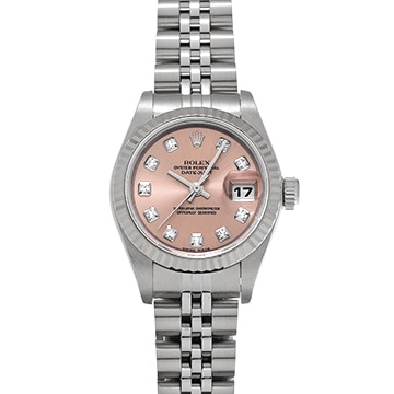 ロレックス デイトジャスト 79174G ピンク/ダイヤモンド レディース 時計 【中古】【wristwatch】
