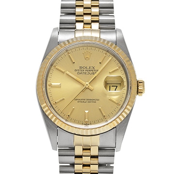 ロレックス デイトジャスト 36 16233 シャンパン メンズ 時計 【中古】【wristwatch】