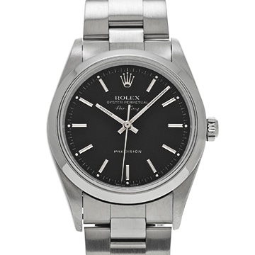 ロレックス エアキング 14000M ブラック メンズ 時計 【中古】【wristwatch】